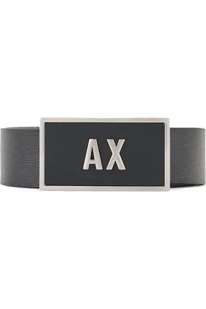 Armani Exchange Tilbehør, Herre, Sort, ONE SIZE, Sorte Bælter Sæt 3 Stykker