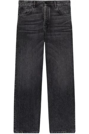 LAURENCE BRAS Jeans, Dame, Sort, W25, Bomuld, Højtaljede straight leg jeans
