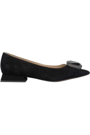 Alma en Pena Sko, Dame, Sort, 38 EU, Læder, Ballerina flat med detalje