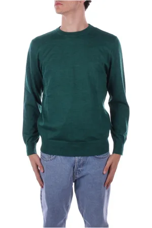 MC2 SAINT BARTH Strik, Herre, Grøn, XL, Uld, Grøn Logo Front Sweater