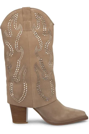 Alma en Pena Sko, Dame, Brun, 41 EU, Gaiter støvler med glitter