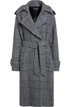Dolce & Gabbana Frakke, Dame, Grå, XS, Dobbeltbrystet frakke