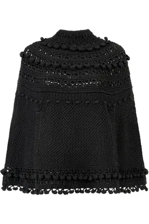 Mes Demoiselles Strik, Dame, Sort, M, Uld, Hæklet Detalje Uldbluse