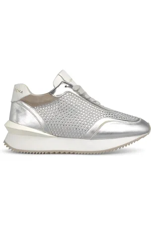 Alma en Pena Sko, Dame, Grå, 40 EU, Læder, Platform sneakers