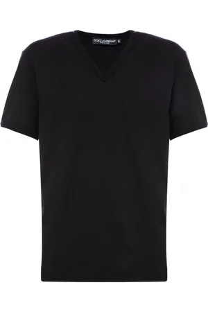 Dolce & Gabbana Top, Herre, Sort, M, Bomuld, Afslappet Bomuld T-Shirt