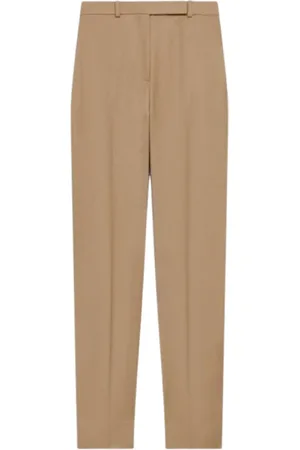 THEORY Bukser, Dame, Brun, 3XS, Uld, Kamel Uldflannel Tapered Bukser