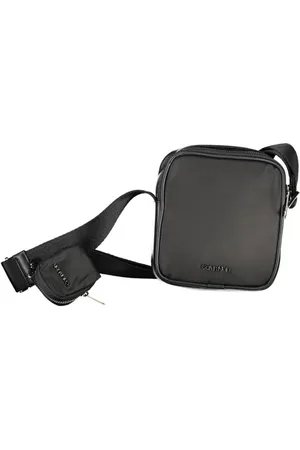 Calvin Klein Taske, Herre, Sort, ONE SIZE, Uld, Justerbar Stroptaske med Møntlomme