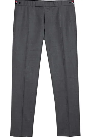 Thom Browne Bukser, Herre, Grå, L, Uld, Slim Fit Bukser