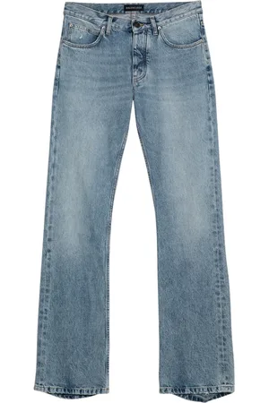 Balenciaga Jeans, Dame, Blå, W29, Denim, Almindelig pasform denim jeans