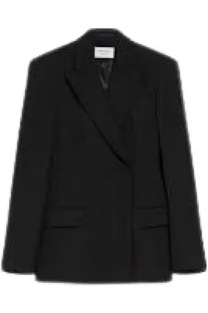 Sportmax Jakke, Dame, Sort, M, Uld, Stilfuld jakke til hverdagsbrug