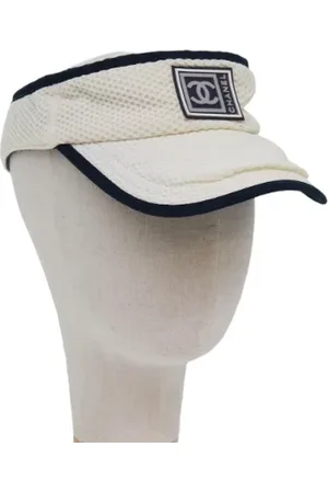 CHANEL Pre-owned, unisex, Hvid, ONE SIZE, Bomuld, Pre-owned Bomuld hatte