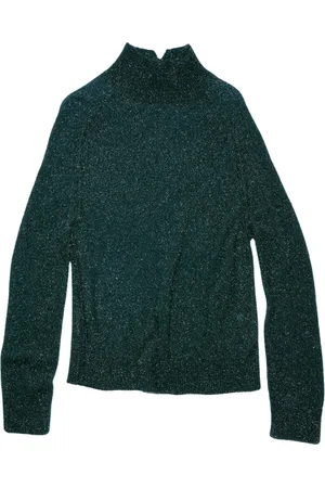 Acne Studios Strik, Dame, Blå, M, Uld, Stilfuld Strik Trøje til Kvinder