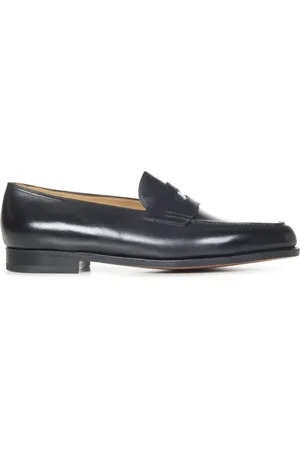 JOHN LOBB Sko, Herre, Sort, 43 EU, Læder, Sort Loafer Sko Elegant Stil