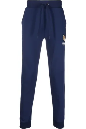 Moschino Bukser, Herre, Blå, 2XL, Bomuld, Teddy Bear Logo Bukser