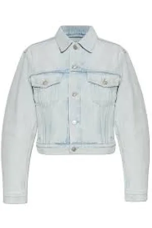 Balenciaga Jakke, Dame, Blå, M, Uld, Stilfuld jakke til mænd og kvinder