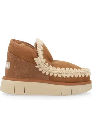 Mou Sko, Dame, Brun, 37 EU, Uld, Bounce Sneaker i Cognac