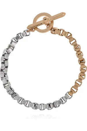 AllSaints Tilbehør, Dame, Gul, ONE SIZE, Uld, Messing armbånd