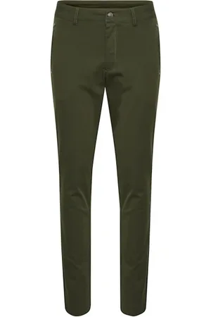 Kaffe Bukser, Dame, Grøn, M, Slim Forest Night Rivet Bukser