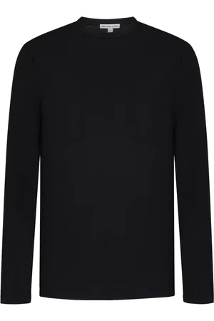 James Perse Top, Herre, Sort, L, Bomuld, Sort langærmet T-shirt til mænd