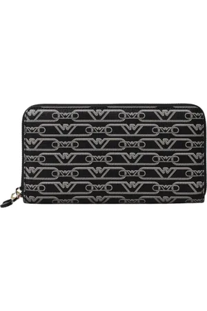 Emporio Armani Tilbehør, Dame, Sort, ONE SIZE, Læder, Klassisk Læderpung