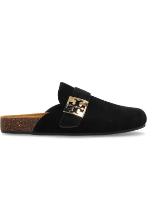 Tory Burch Sko, Dame, Sort, 36 EU, Suede, Suede Slides Mellow