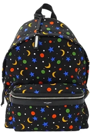 Saint Laurent Pre-owned, Dame, Flerfarvet, ONE SIZE, Nylon, Pre-owned nylon rygsaekke