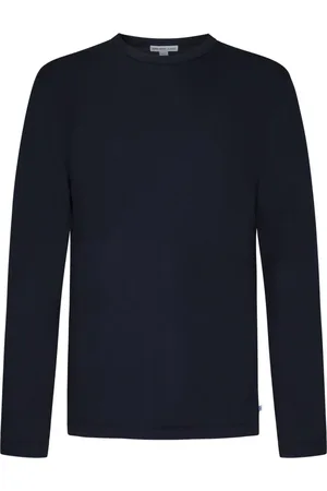 James Perse Top, Herre, Blå, S, Bomuld, Blå langærmet T-shirt til mænd