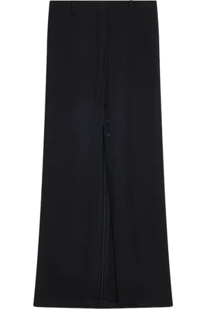 SEMICOUTURE Nederdel, Dame, Sort, M, Satin, Sort Blonde Cady Nederdel med Slids