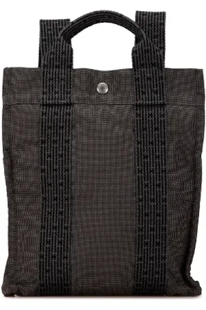 Hermès Pre-owned, Dame, Grå, ONE SIZE, Uld, Pre-owned Canvas rygsaekke