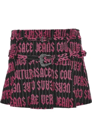 VERSACE Nederdel, Dame, Sort, XS, Bomuld, Nederdele