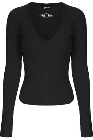 Roberto Cavalli Strik, Dame, Sort, S, Trøjer