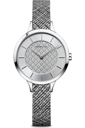 Bering Tilbehør, Dame, Grå, ONE SIZE, Dameur Classic 31 mm Armbånd Milanese 17831-000