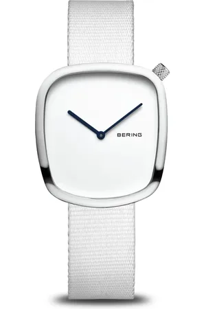 Bering Tilbehør, Dame, Grå, ONE SIZE, Damearmbåndsur Ocean Pebble med materiale 18034-007
