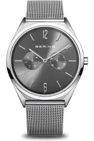 Bering Tilbehør, unisex, Grå, ONE SIZE, Uld, Unisex ur Ultra Slim armbånd Milanese armbånd 17140-009