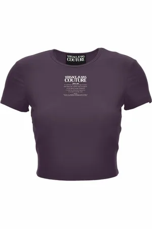 VERSACE Top, Dame, Lilla, XS, T-shirts og Polos