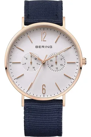Bering Tilbehør, Herre, Gul, ONE SIZE, Uld, Herreur Classic 40 mm 3 ATM Safirglas Slim Design 14240-864