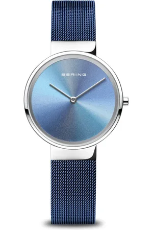 Bering Tilbehør, Dame, Blå, ONE SIZE, Dameur Jubilæum 31 mm Armbånd Milanese 10X31-Anniversary2