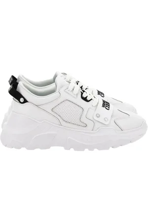 VERSACE Sko, Herre, Hvid, 42 EU, Polyester, Sneakers