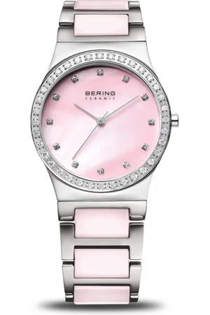 Bering Tilbehør, Dame, Grå, ONE SIZE, Dameur Keramik 35 mm Armbånd Rustfrit Stål, Keramik 32435-999