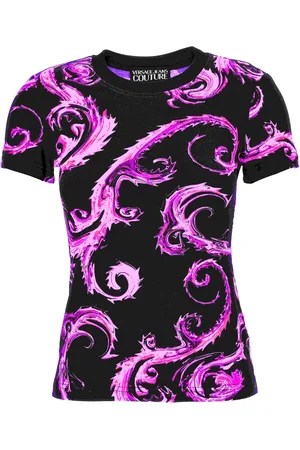 VERSACE Top, Dame, Sort, XS, Bomuld, T-shirts og Polos