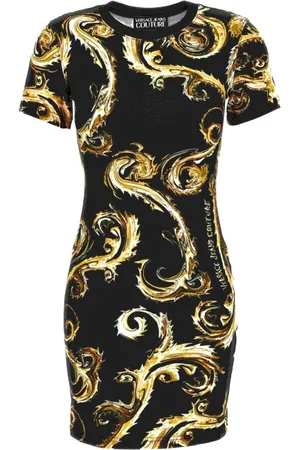 VERSACE Kjole, Dame, Sort, XS, Bomuld, Sweaters