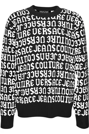 VERSACE Strik, Herre, Sort, S, Sweaters