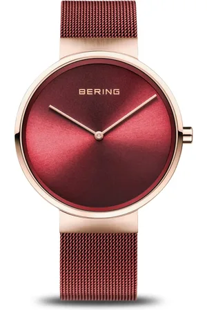 Bering Tilbehør, Dame, Rød, ONE SIZE, Uld, Kvinders Klassisk Ur 14539-363