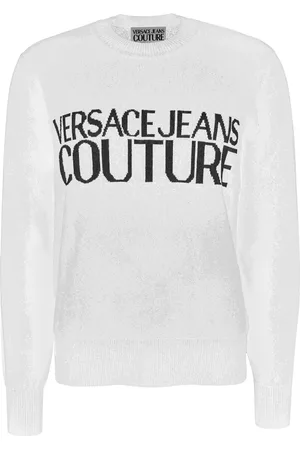VERSACE Strik, Herre, Hvid, XL, Sweaters