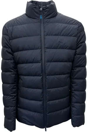 HARMONT&BLAINE Jakke, Herre, Blå, XL, Polyester, Blå Herrejakke med Tone-i-Tone Logo - XL
