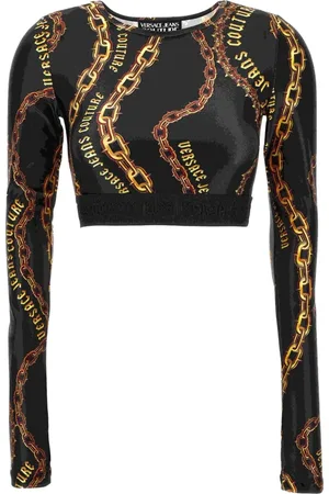 VERSACE Top, Dame, Sort, XS, T-shirts og Polos