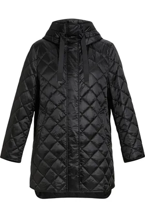 Persona by Marina Rinaldi Jakke, Dame, Sort, 2XL, Uld, Vandafvisende Quiltet Hættejakke