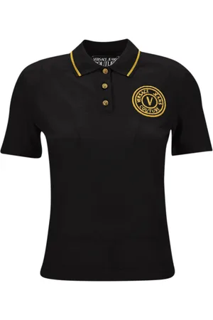 VERSACE Top, Dame, Sort, 2XS, Bomuld, T-shirts og Polos