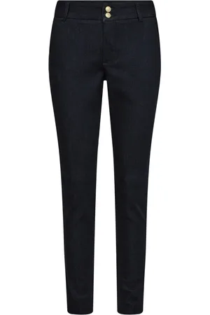 Mos Mosh Jeans, Dame, Blå, W32, Bomuld, Slim-fit Tape Jeans Dark