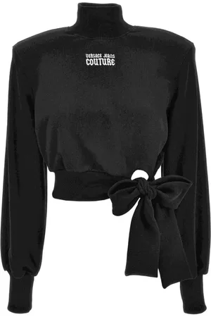 VERSACE Strik, Dame, Sort, XS, Sweaters